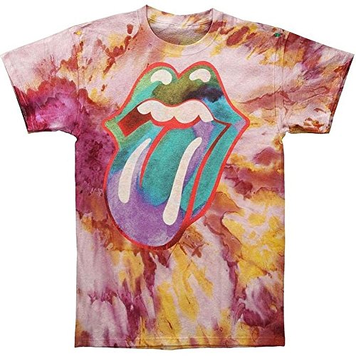 The Rolling Stones Rolling Stones Tongue Tie-Dye Ss Tee Small Mens T Shirt