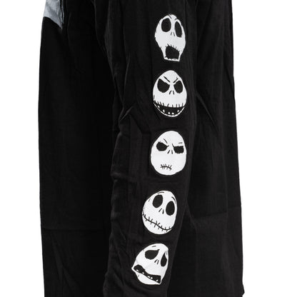 The Nightmare Before Christmas Moon Long Sleeve Adult Unisex Shirt Black