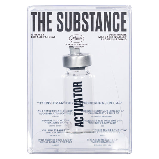 The Substance Activator Serum Vial Bottle with Display Collectable Box Halloween Costume Movie Prop Accessory for Adult Cosplay