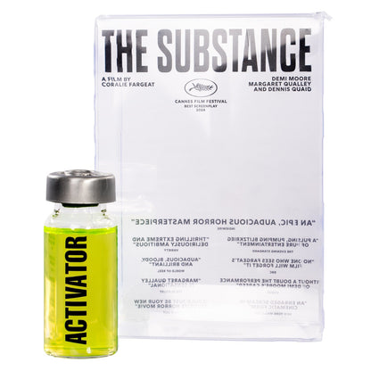 The Substance Activator Serum Vial Bottle with Display Collectable Box Halloween Costume Movie Prop Accessory for Adult Cosplay