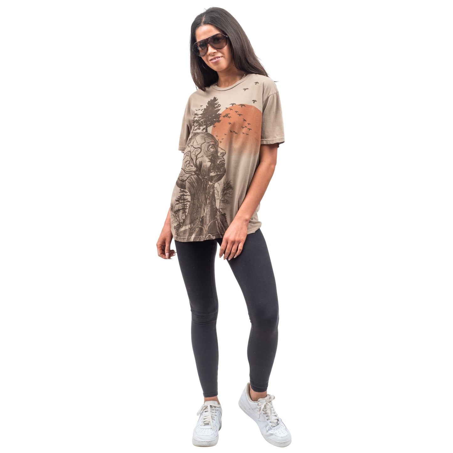 The Hangover Alan Human Tree Dark Khaki T Shirt