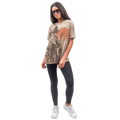 The Hangover Alan Human Tree Dark Khaki T Shirt