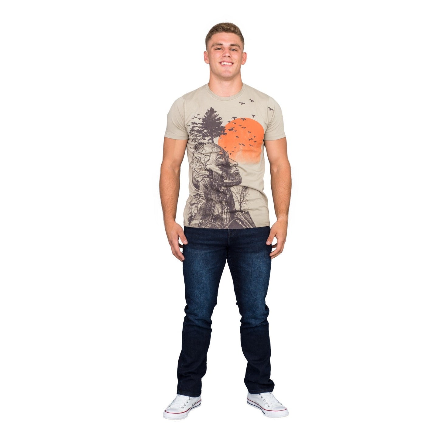 The Hangover Alan Human Tree Dark Khaki T Shirt