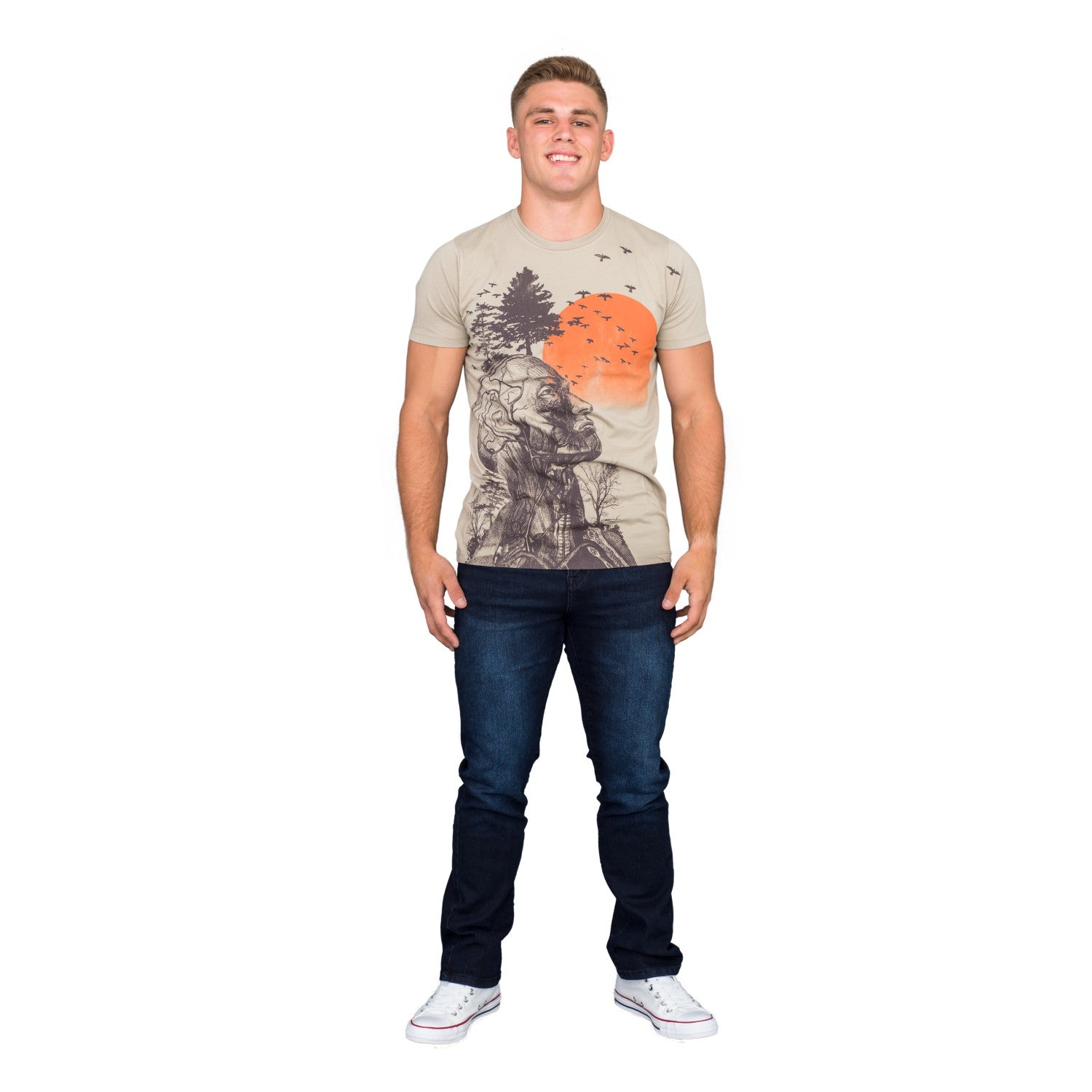 The Hangover Alan Human Tree Dark Khaki T Shirt
