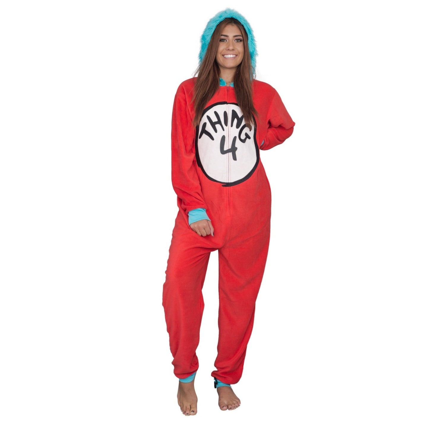 Thing 1 to 6 Interchangeable Patches Adult Union Suit