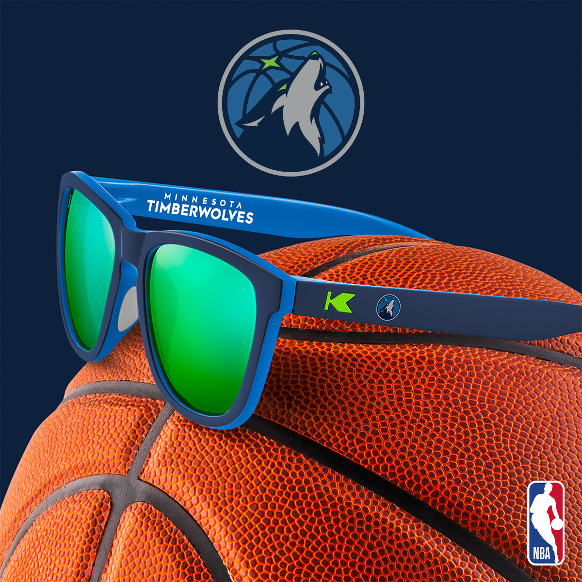 Minnesota Timberwolves Officially Licensed Knockaround Sunglasses