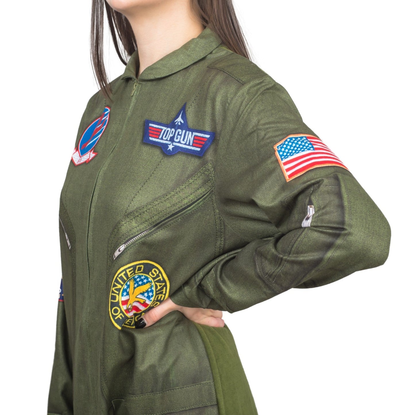 Top Gun Flight Suit Costume Pajama Union Suit