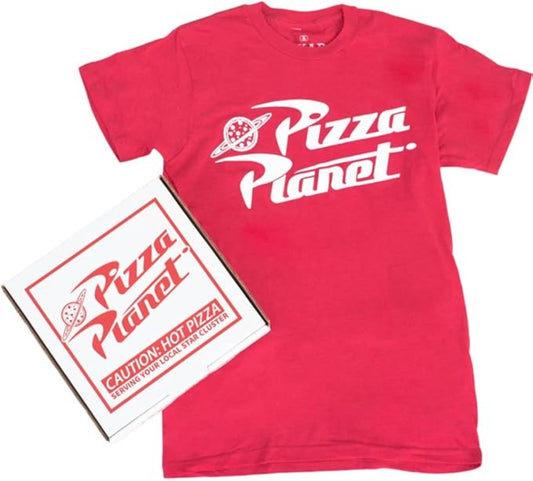 Toy Story Pizza Planet Shirt and Delivery Box Unisex Halloween Cosplay Costume Set