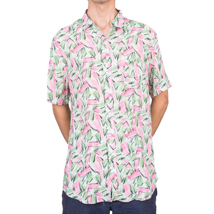 Adult Halloween Tropical Hopper Costume Cosplay Hawaiian Button Down Shirt