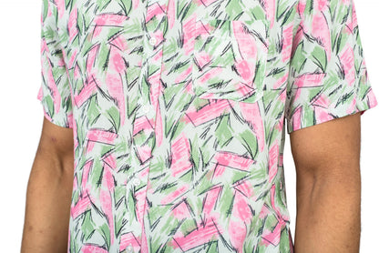 Adult Halloween Tropical Hopper Costume Cosplay Hawaiian Button Down Shirt