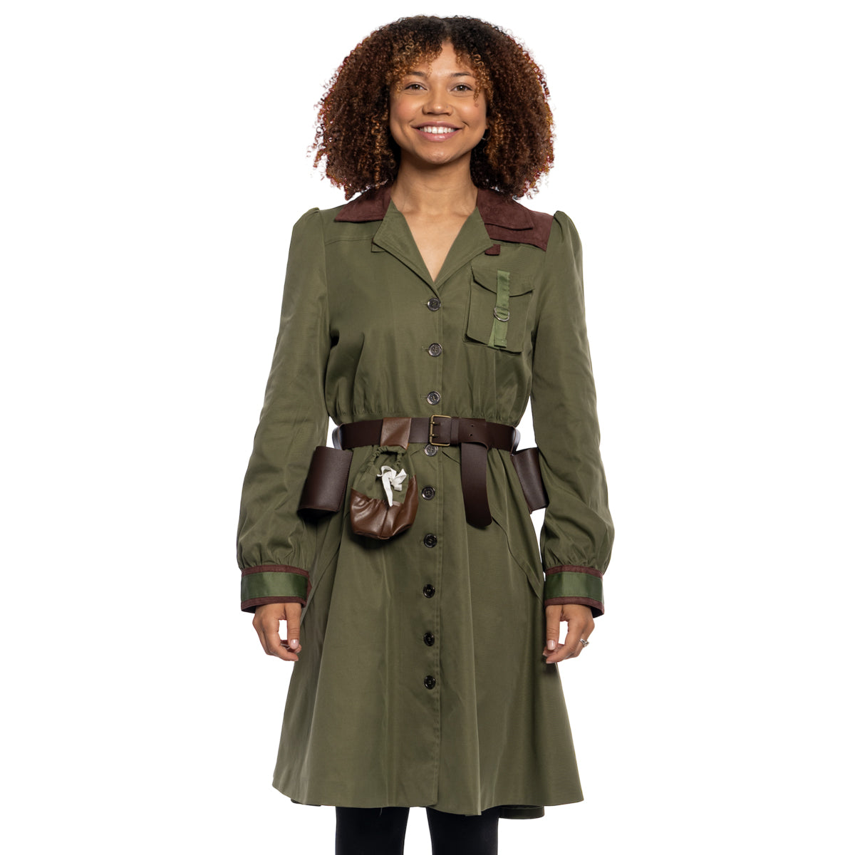 Women's Miss Trunchbull Dress Coat Jacket and Belt Halloween Costume Cosplay