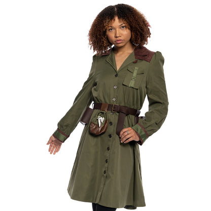 Women's Miss Trunchbull Dress Coat Jacket and Belt Halloween Costume Cosplay