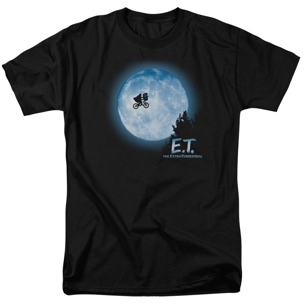 Et Moon Scene Mens T Shirt Black Black