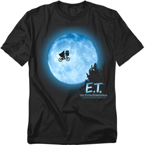 Et Moon Scene Mens T Shirt Black