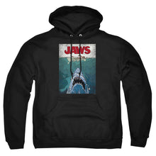 Load image into Gallery viewer, Jaws Lined Poster Mens Hoodie Black
