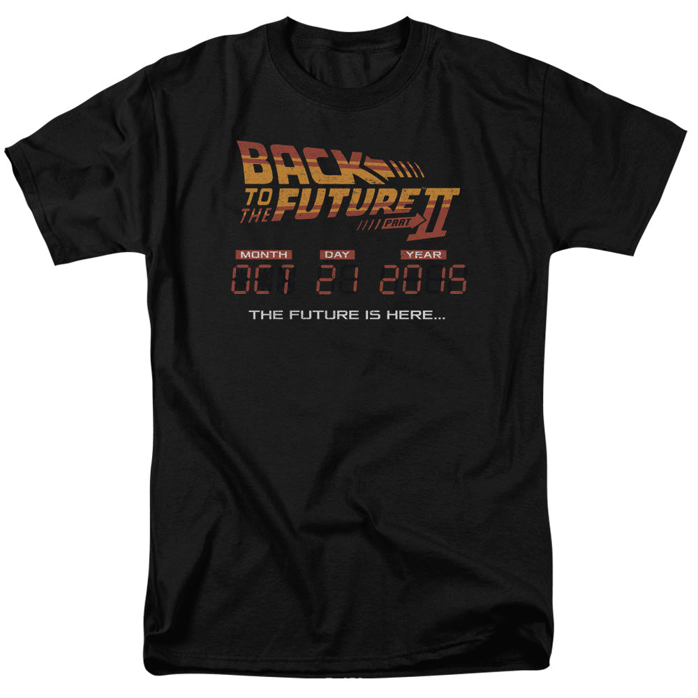 Back To The Future Ii Future Is Here Mens T Shirt Black Black