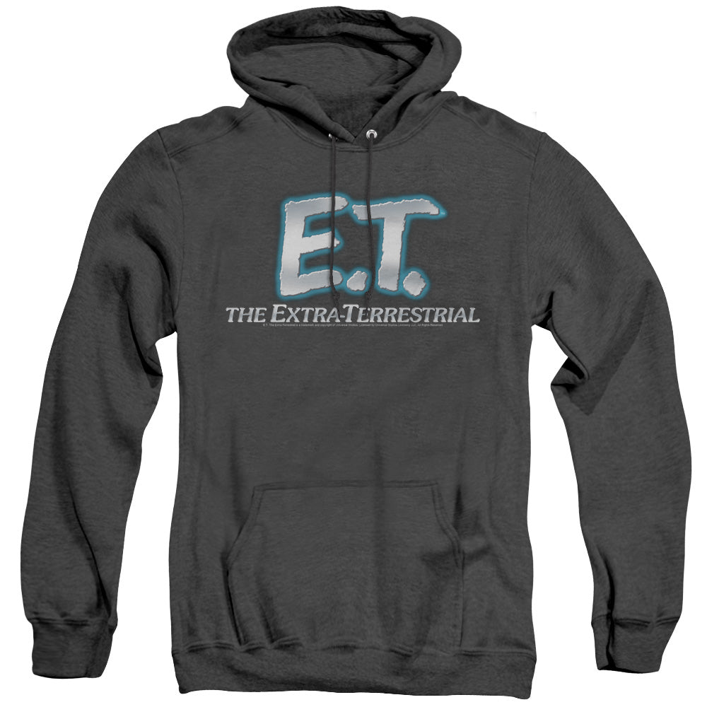 Et Logo Heather Mens Hoodie Black