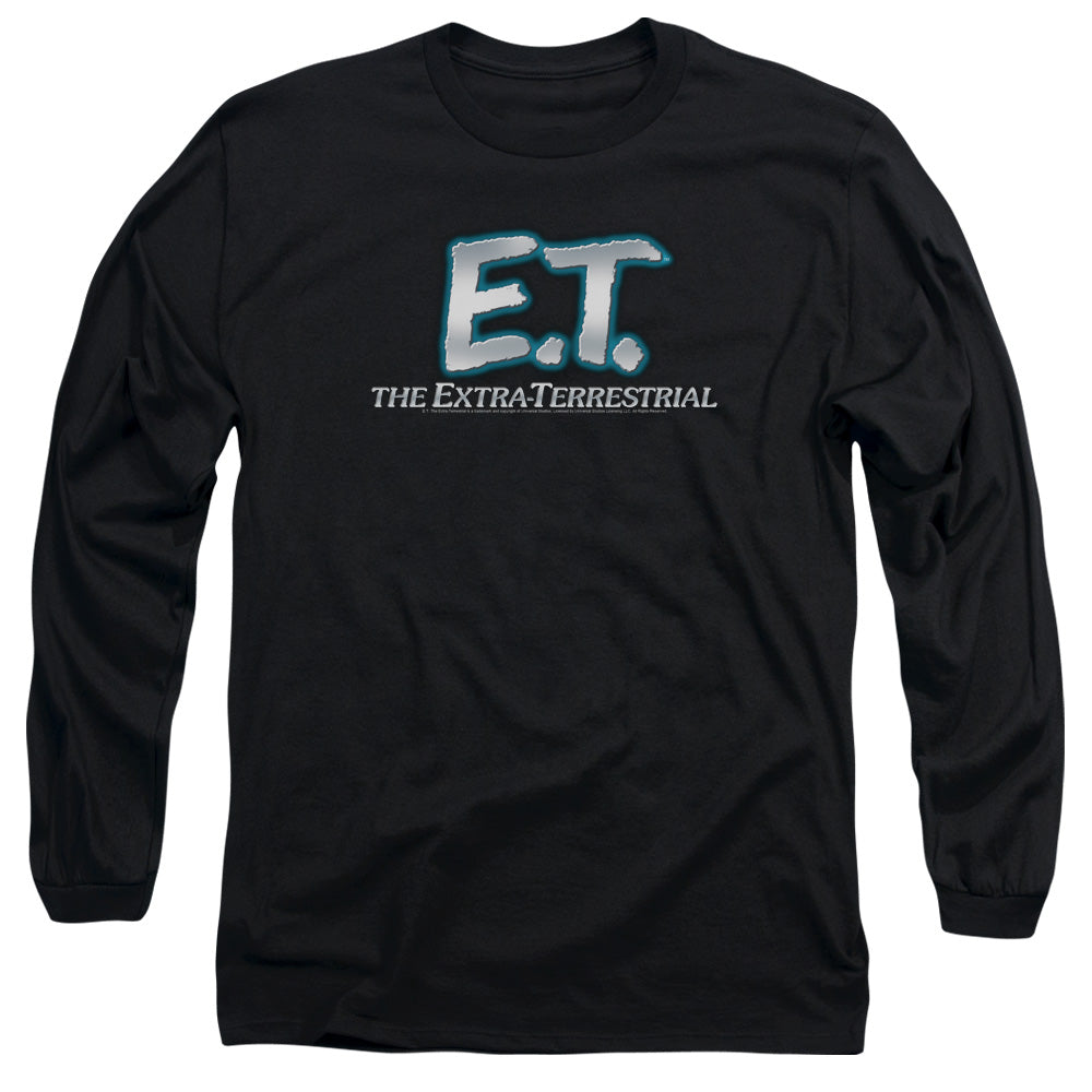 Et Logo Mens Long Sleeve Shirt Black Officially Licensed