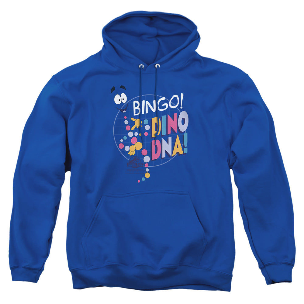 Jurassic Park Bingo Dino Dna Mens Hoodie Royal