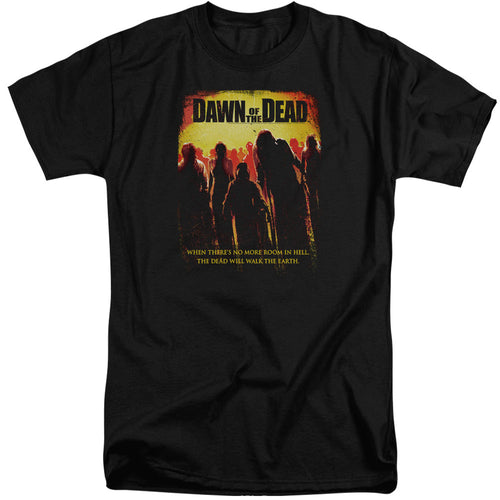 Dawn Of The Dead Title Mens Tall T Shirt Black