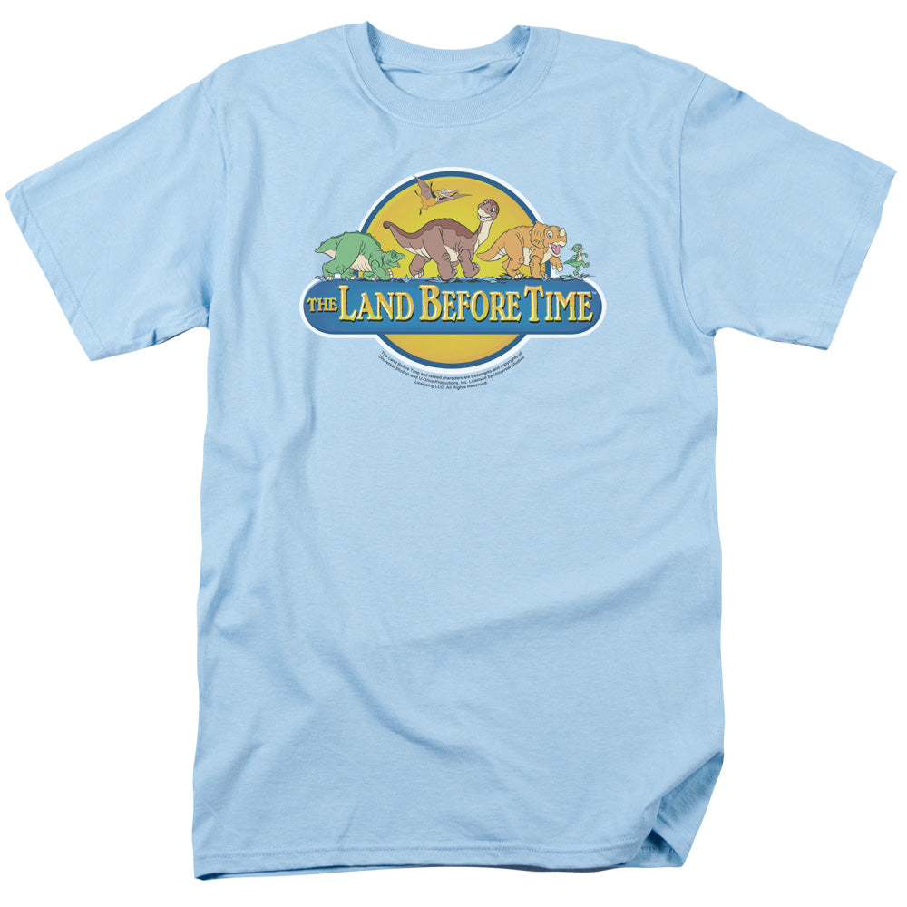 Land Before Time Dino Breakout Mens T Shirt Light Blue