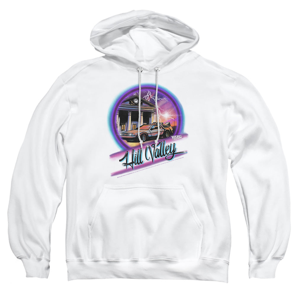 Back To The Future Ride Mens Hoodie White
