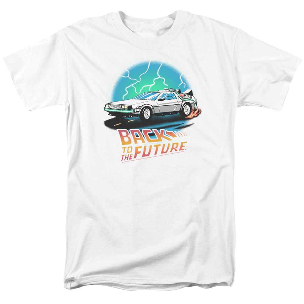 Back To The Future Airbrush Mens T Shirt White