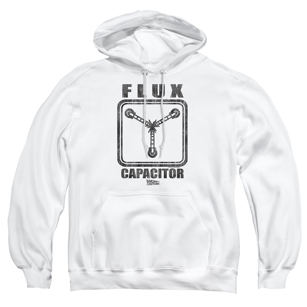 Back To The Future Flux Capacitor Mens Hoodie White