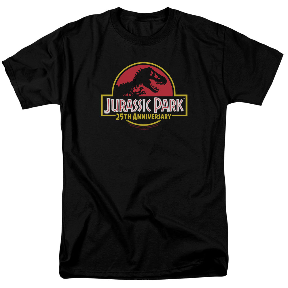 Jurassic Park 25Th Anniversary Logo Mens T Shirt Black