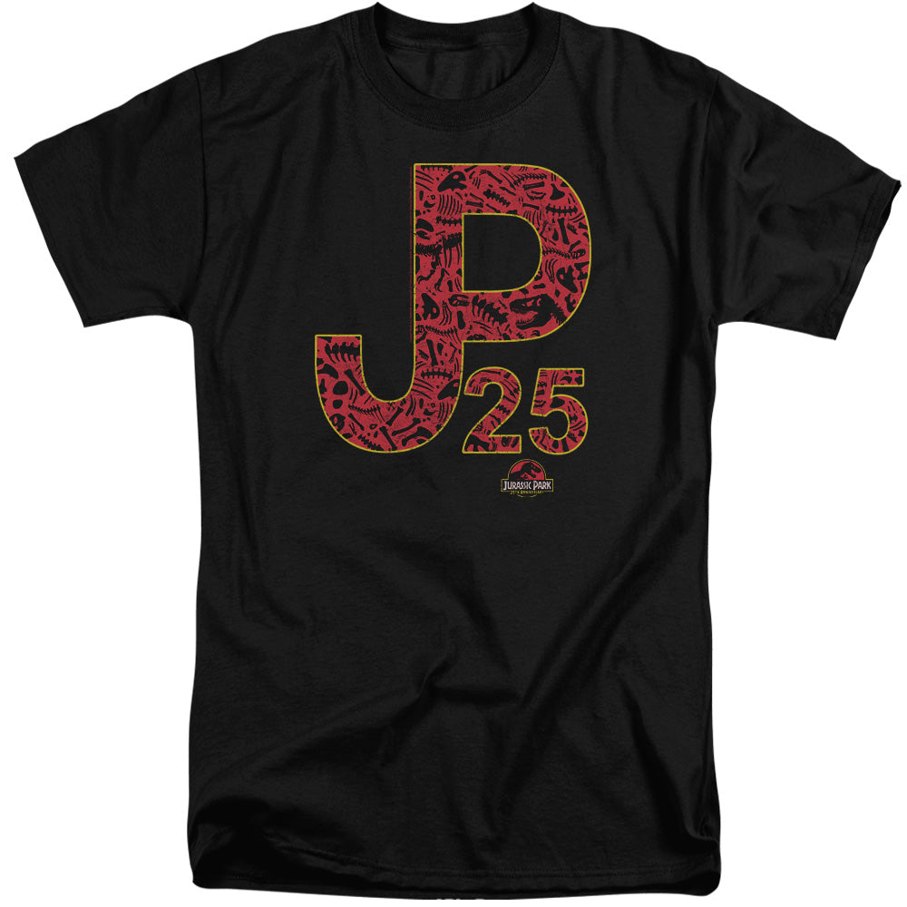 Jurassic Park JP 25 Mens Tall T Shirt Black