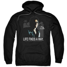 Load image into Gallery viewer, Jurassic Park Life Finds A Way Mens Hoodie Black
