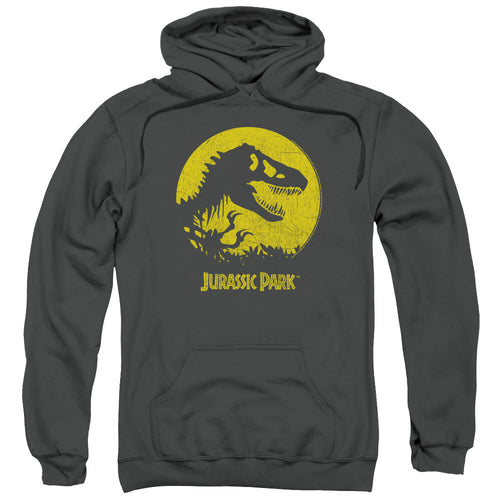 Jurassic Park T-Rex Sphere Mens Hoodie Charcoal