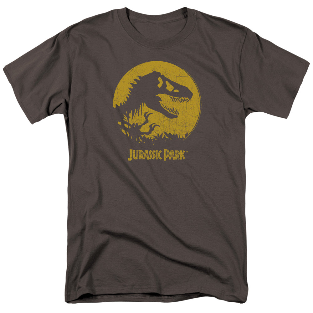 Jurassic Park T Rex Sphere Mens T Shirt Charcoal