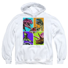 Load image into Gallery viewer, Jurassic Park Prehistoric Block Mens Hoodie White
