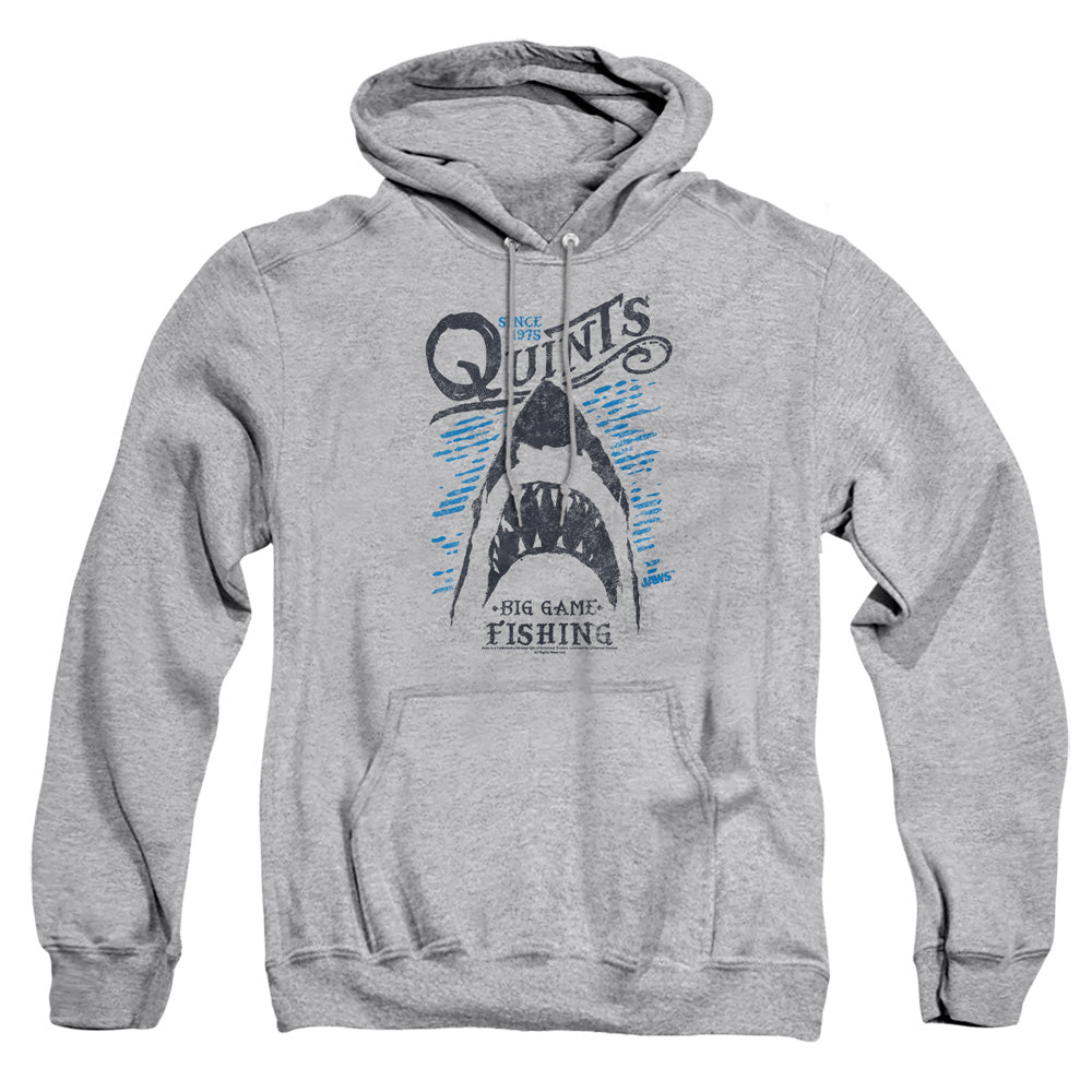Jaws Big Game Fishing Mens Hoodie Athletic Heather