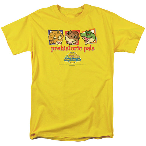Land Before Time Prehistoric Pals Mens T Shirt Yellow