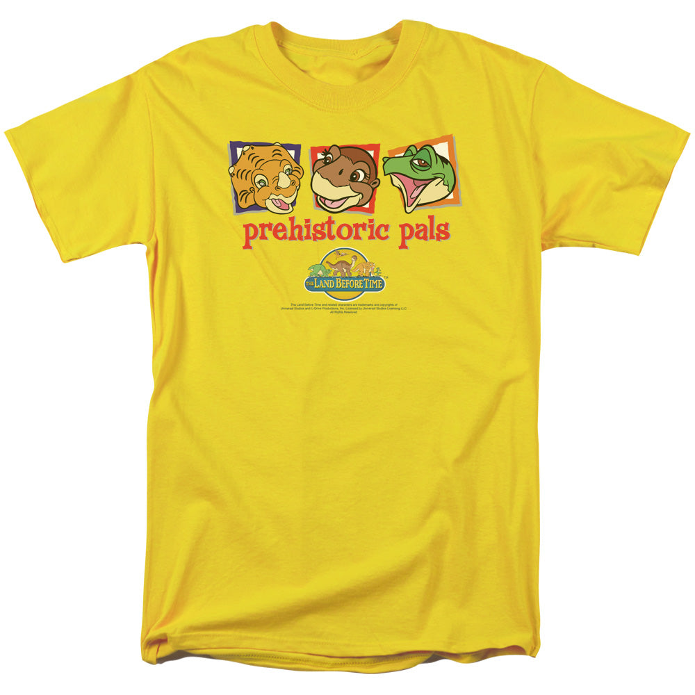 Land Before Time Prehistoric Pals Mens T Shirt Yellow