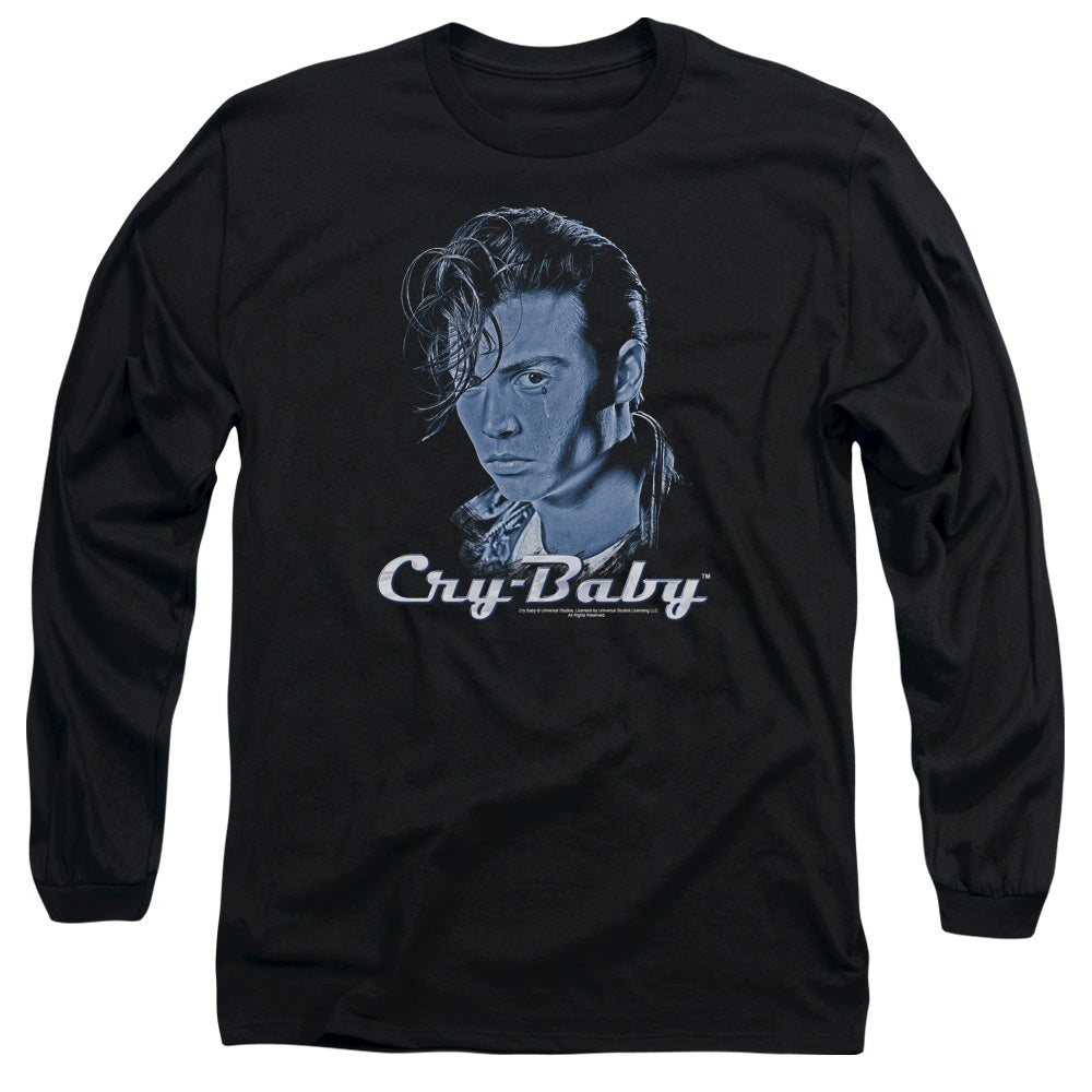 Cry Baby King Cry Baby Mens Long Sleeve Shirt Black Black