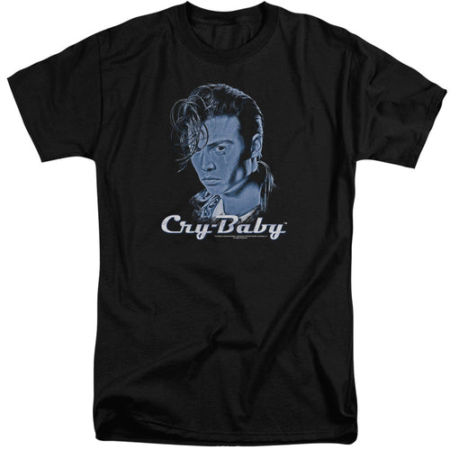 Cry Baby King Cry Baby Mens Tall T Shirt Black