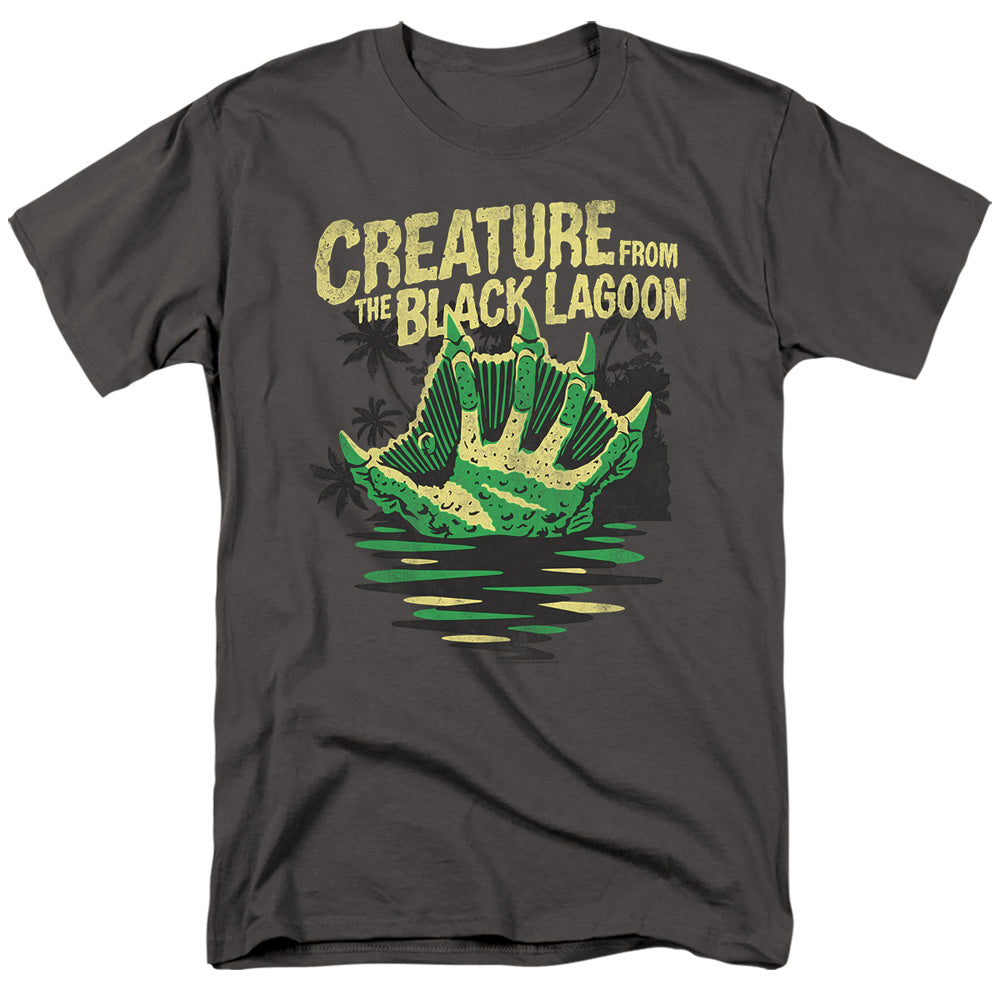 Universal Monsters Creature Breacher Mens T Shirt Charcoal