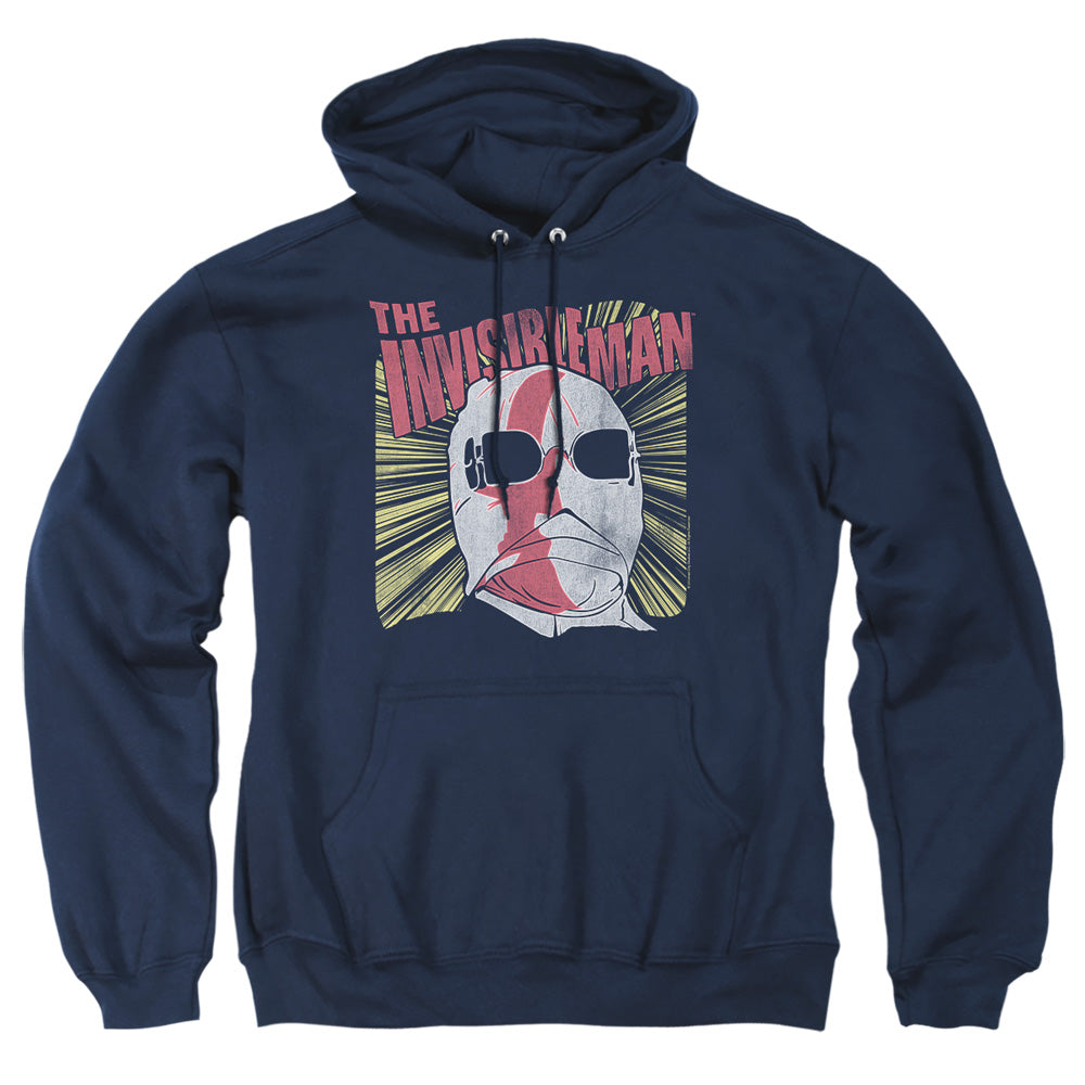 Universal Monsters Invisible Portrait Mens Hoodie Navy