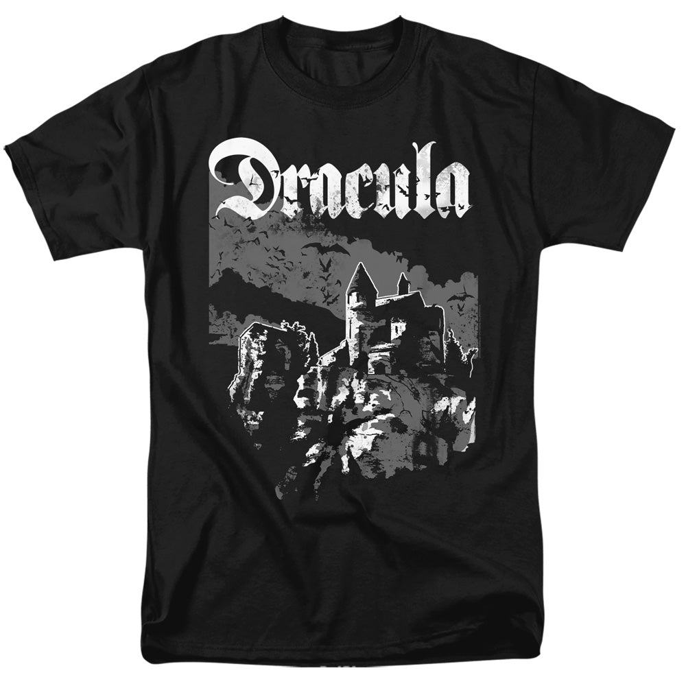 Universal Monsters Castle Mens T Shirt Black