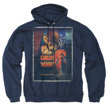 Load image into Gallery viewer, Universal Monsters Mummy One Sheet Mens Hoodie Navy
