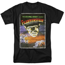 Load image into Gallery viewer, Universal Monsters Frankenstein One Sheet Mens T Shirt Black
