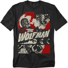 Load image into Gallery viewer, Universal Monsters When The Wolfbane Blooms Mens T Shirt Black
