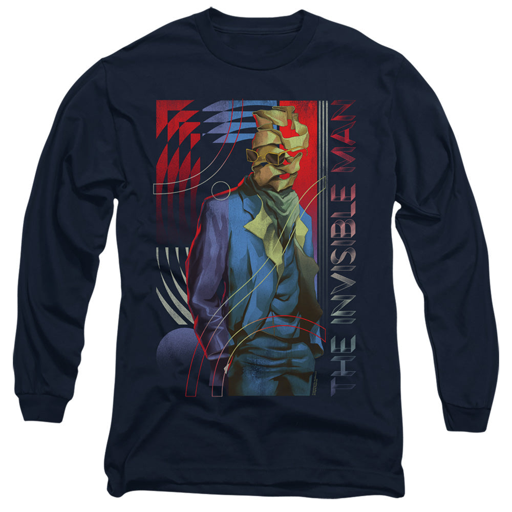 Universal Monsters Unravelling Mens Long Sleeve Shirt Navy