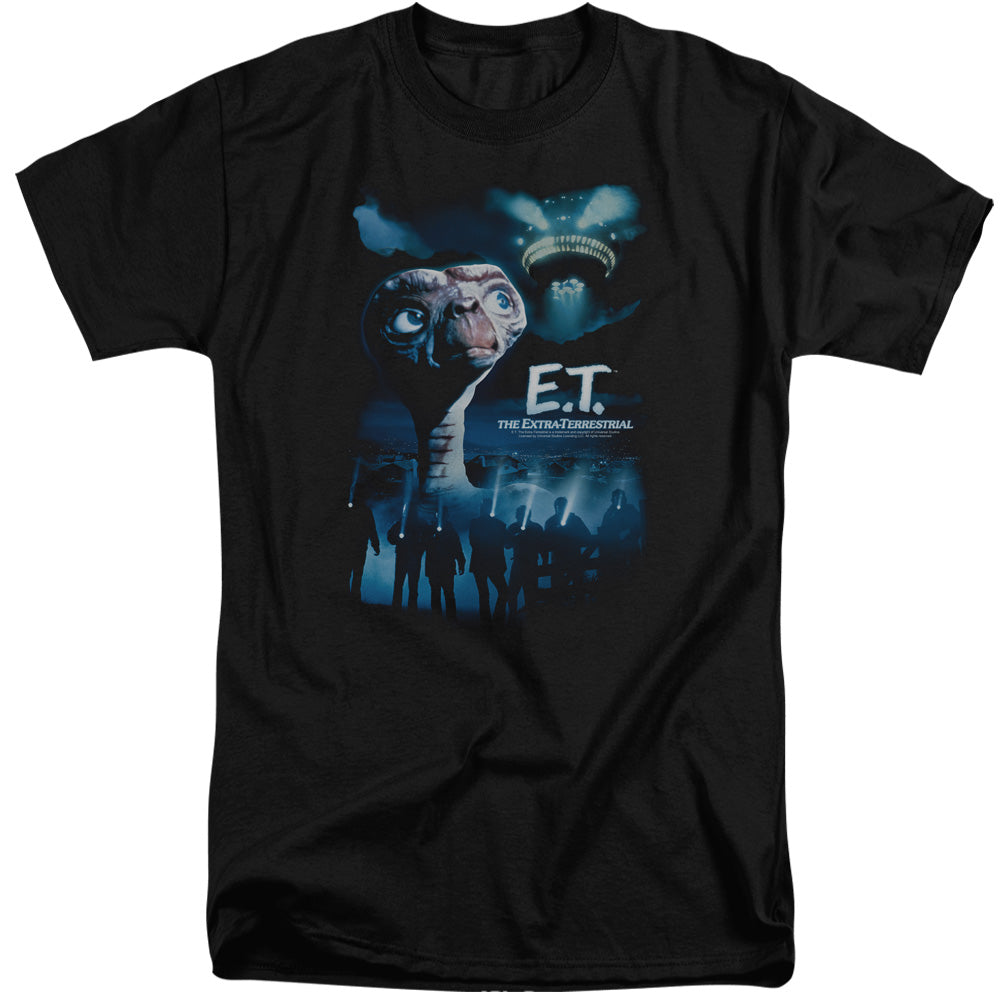 ET the Extra Terrestrial Going Home Mens Tall T Shirt Black