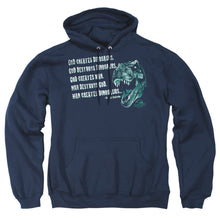 Load image into Gallery viewer, Jurassic Park God Creates Dinosaurs Mens Hoodie Navy

