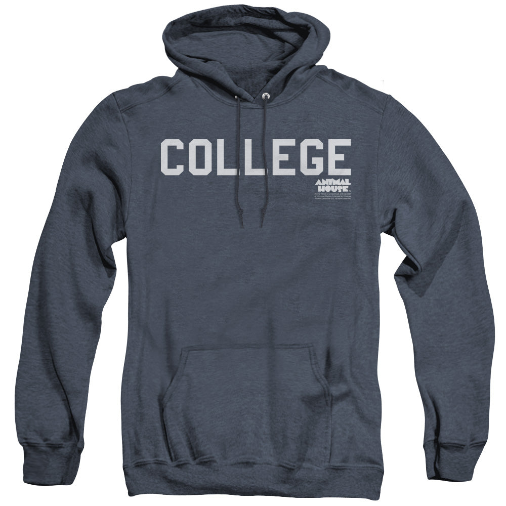 Animal House College Heather Mens Hoodie Navy