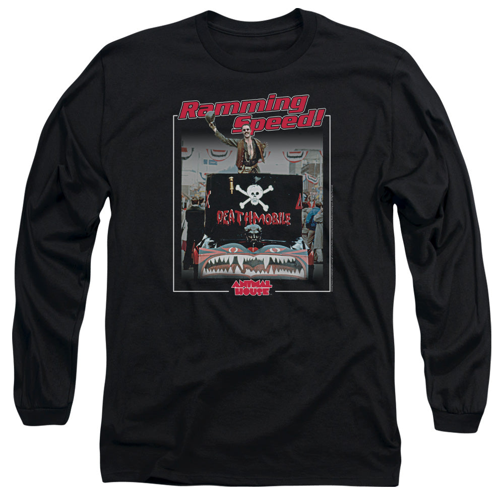 Animal House Ramming Speed Mens Long Sleeve Shirt Black